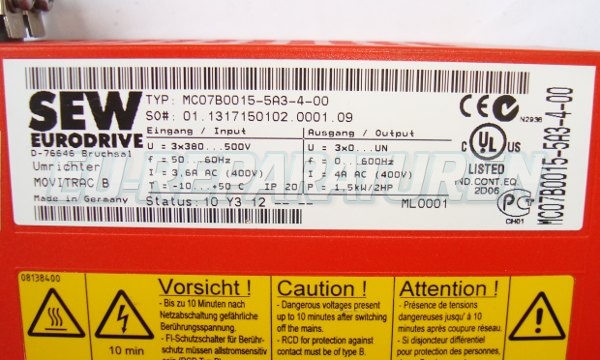 SHOP, Kaufen: SEW EURODRIVE MC07B0015-5A3-4-0 FREQUENZUMFORMER