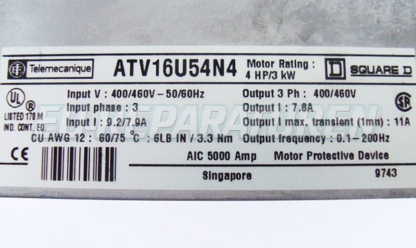 SHOP, Kaufen: TELEMECANIQUE ATV16U54N4 FREQUENZUMFORMER