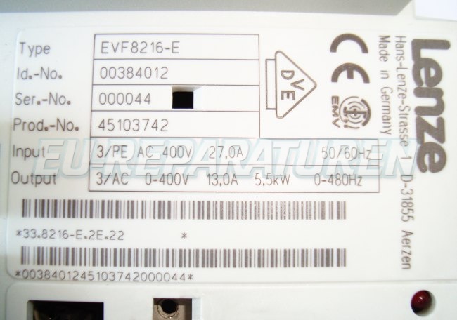 SHOP, Kaufen: LENZE EVF8216-E FREQUENZUMFORMER