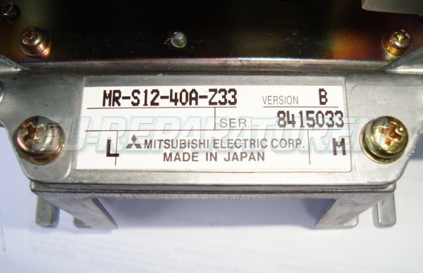 Typenschild Mitsubishi Mr-s12-40a-z33