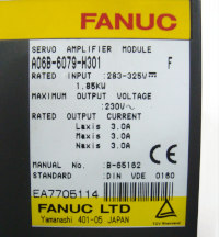 Fanuc Alarm A06B-6079-H301 Fehler 3 Reparieren
