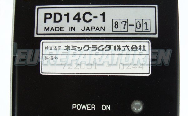Typenschild Mitsubishi Pd14c-1