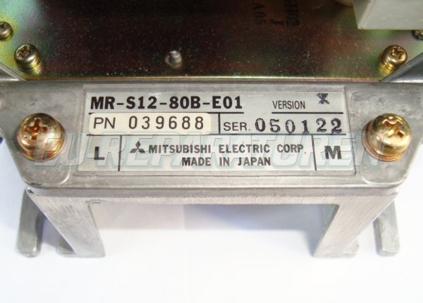 Typenschild Frequenzumrichter Mr-s12-80b-e01