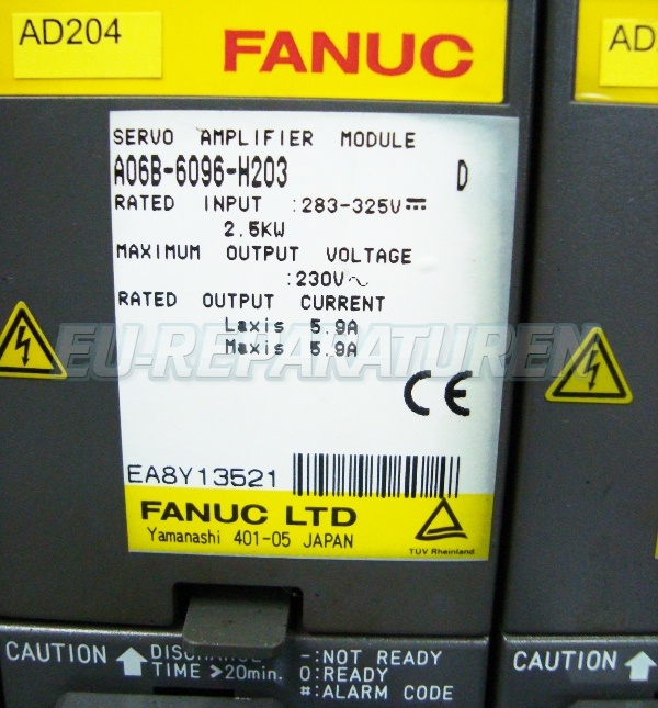 Reparatur Fanuc A06B-6096-H203 AC DRIVE