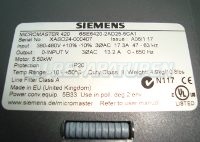 Typenschild Micromaster 6SE6420-2AD25-5CA1