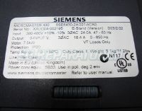Typenschild 6SE6430-2AD27-5CA0 Siemens