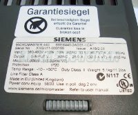 Micromaster-440 Typenschild 6SE6440-2AD31-1CA1