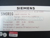 Typenschild Siemens 6RA2413-6DV62-0