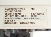 Typenschild Siemens 6SE7011-5EP50-Z Masterdrives