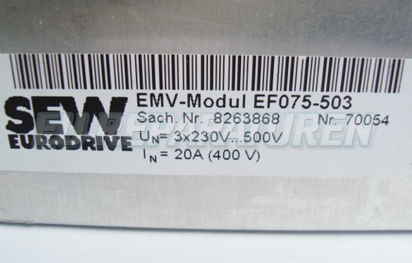 5 Typenschild Sew Ef075-503 Emv-modul