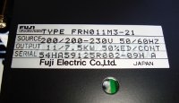 Typenschild FRN011M3-21