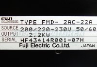 Typenschild FMD-2AC-22A