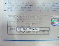 Typenschild CIMR-VMS2011 Yaskawa