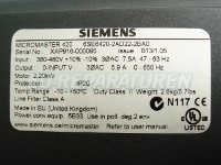 Typenschild 6SE6420-2AD22-2BA0