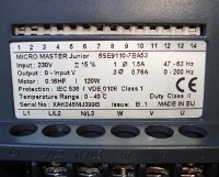 Typenschild 6SE9110-7BA53