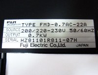 Typenschild Fmd-0.7ac-22