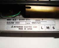 Typenschild MR-S3-80AA-E01