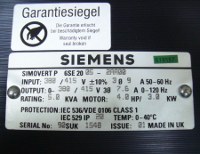 Typenschild 6SE2005-2AA00