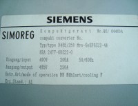 Typenschild 6RA2477-6DS22-0