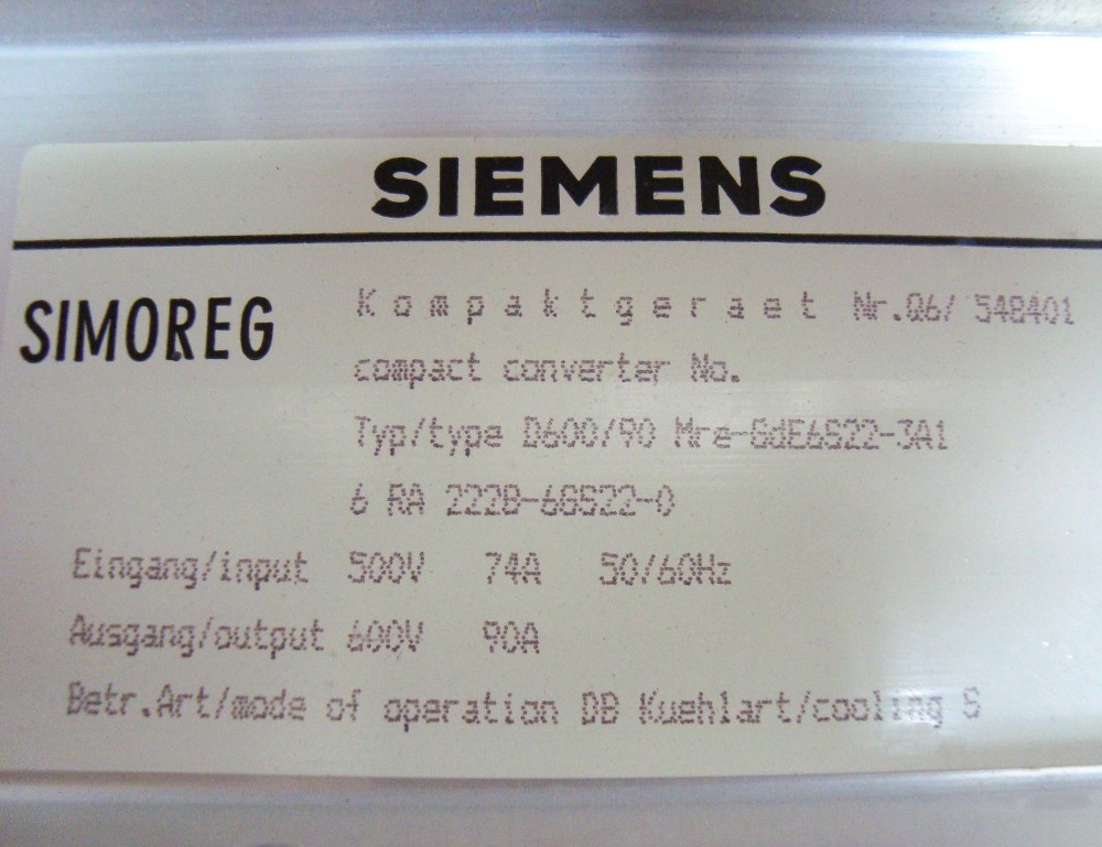Reparatur Siemens 6RA2228-6GS22-0 DC DRIVE