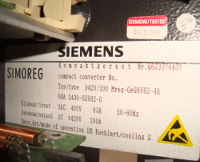 Typenschild 6RA2430-6DV62-0 Siemens