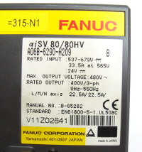 4 FANUC A06B-6290-H209 REPAIR SERVICE