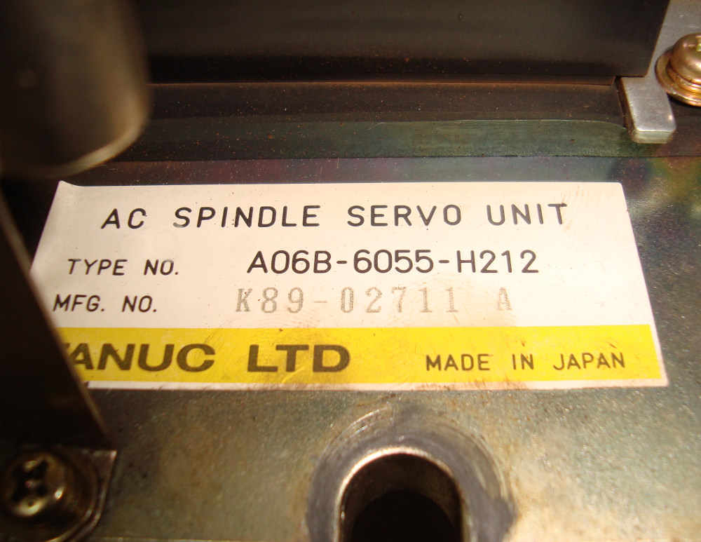 Typenschild A06B-6055-H212