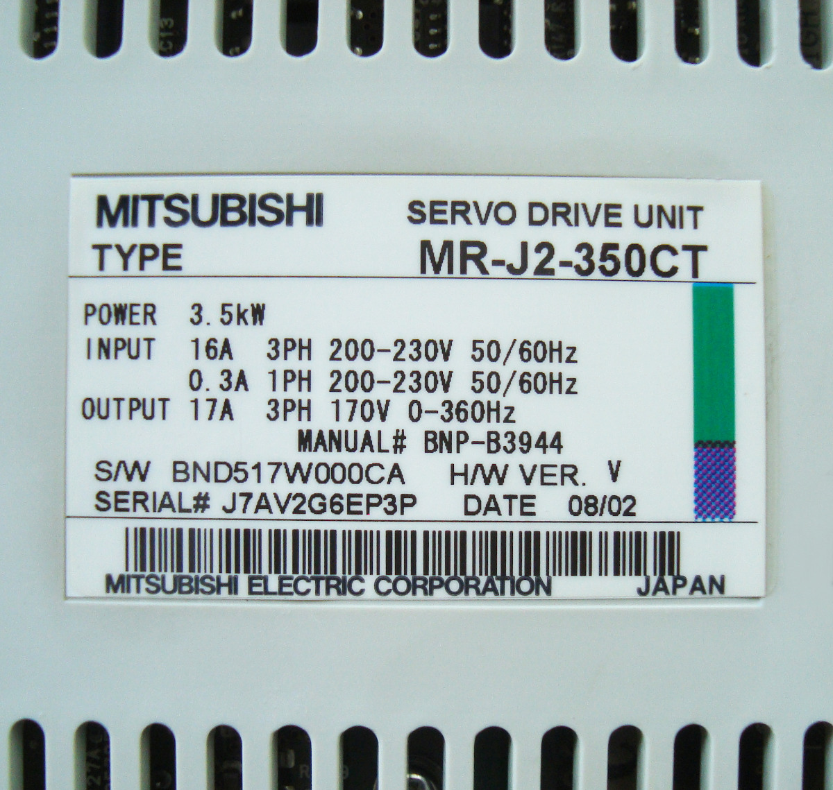 4 Austausch Mr-j2-350ct Mitsubishi