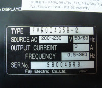 Typenschild FVR004G5B-2