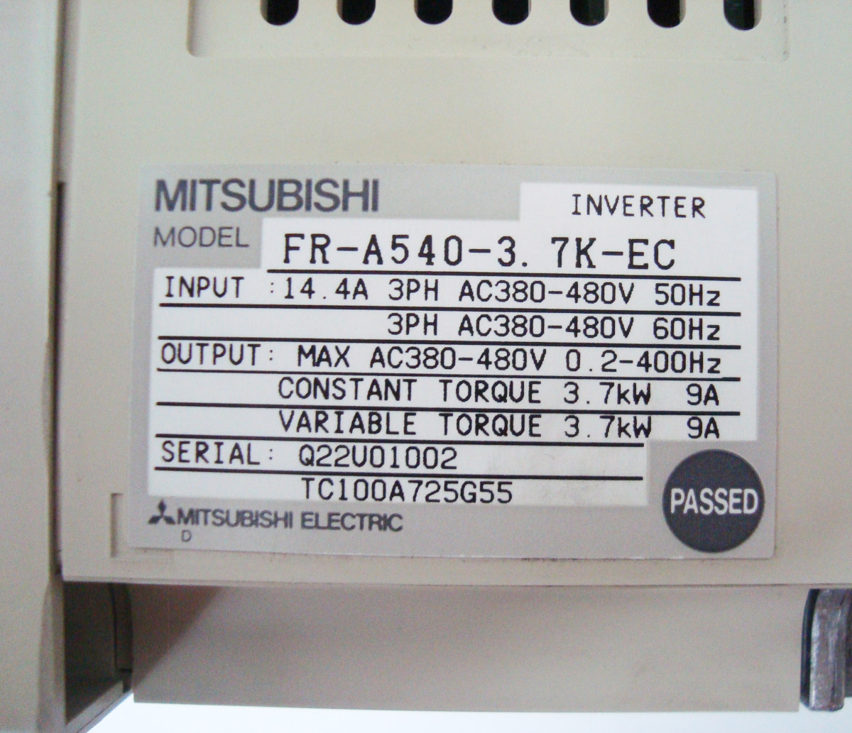 4 Neu Oder Gebraucht Fr-a540-3.7k-ec Mitsubishi