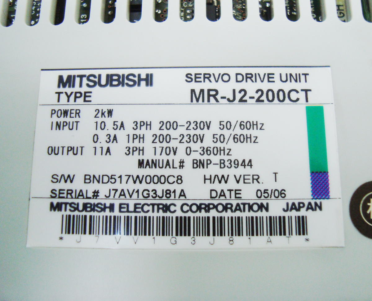 4 Schnelle Reparatur Mr-j2-200ct Mitsubishi