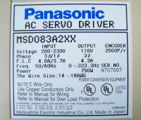 Manual MSD083A2XX Panasonic Ac-servo-unit