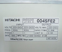 Technische Unterlagen J100-004SFE2 Manual Hitachi J100