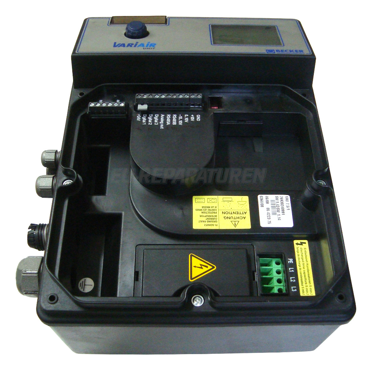 Alarm VAU7.5-1 Fault Manual Fehler
