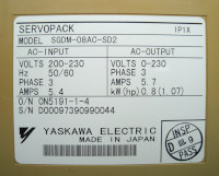 Alarm SGDM-08AC-SD2 Servopack Keine Funktion