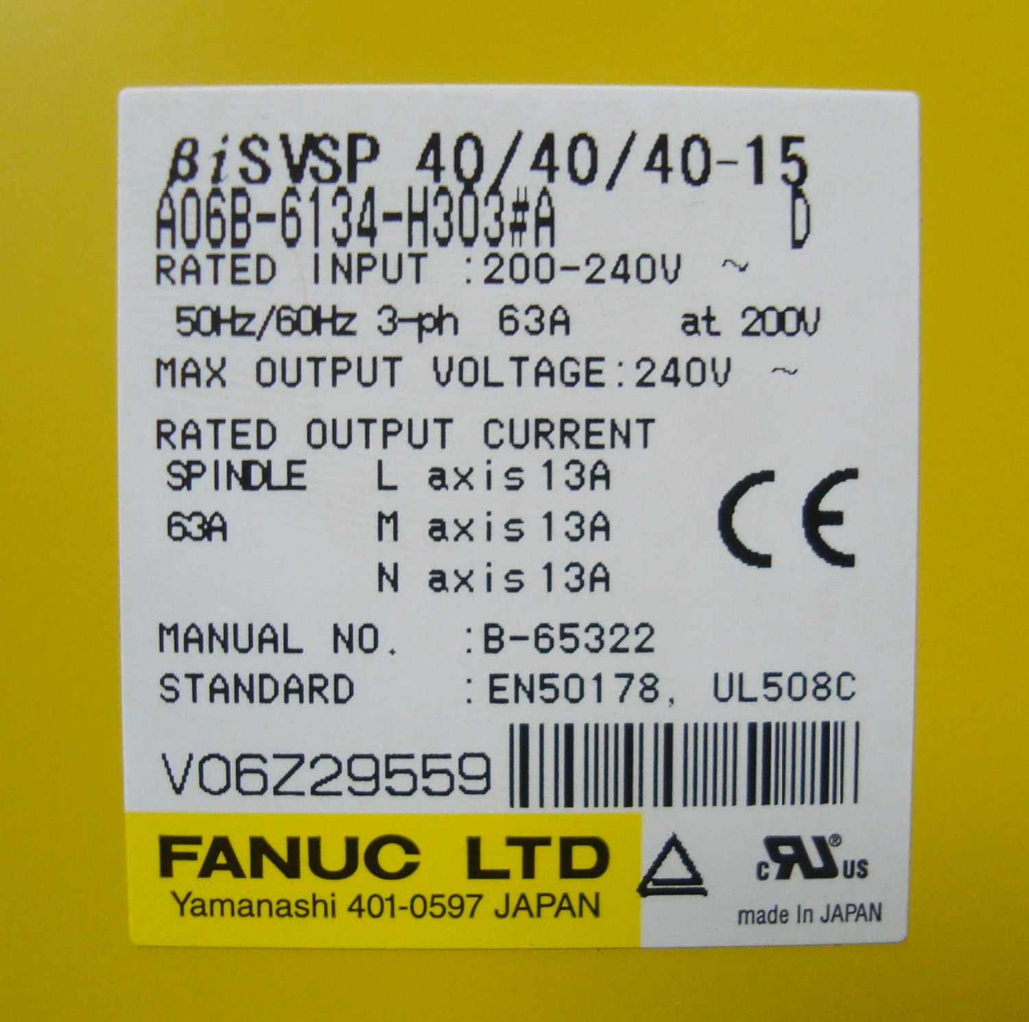 Bedienungsanleitung A06B-6134-H303 Manual Fehler Reparieren