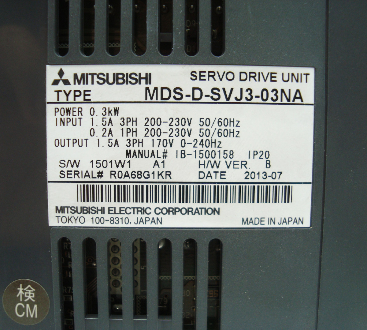 Manual MDS-D-SVJ3-03NA Fehler Keine Anzeige