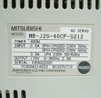 Manual Mitsubishi MR-J2S-40CP-S212 Alarm Unterspannung