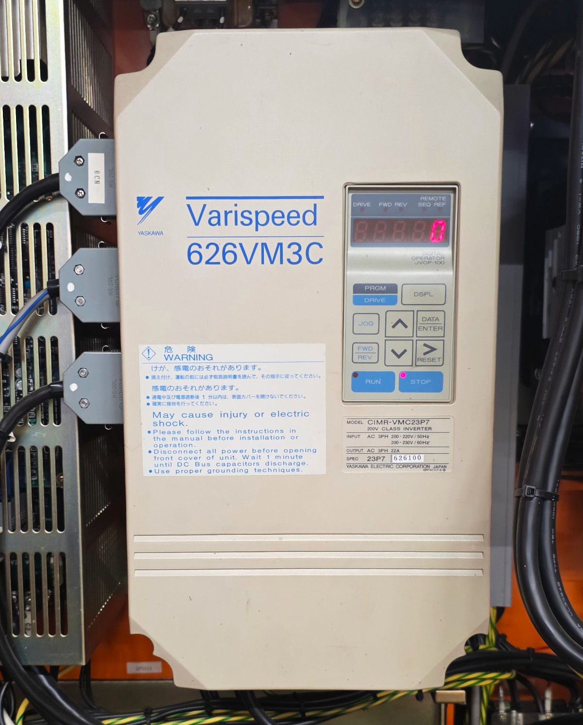 Reparatur Yaskawa CIMR-VMC23P7 Varispeed-626vm3c