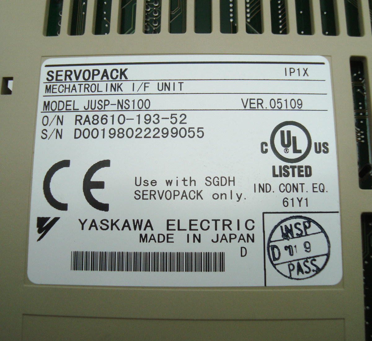 Yaskawa Jusp-ns100 Mechatrolink Unit