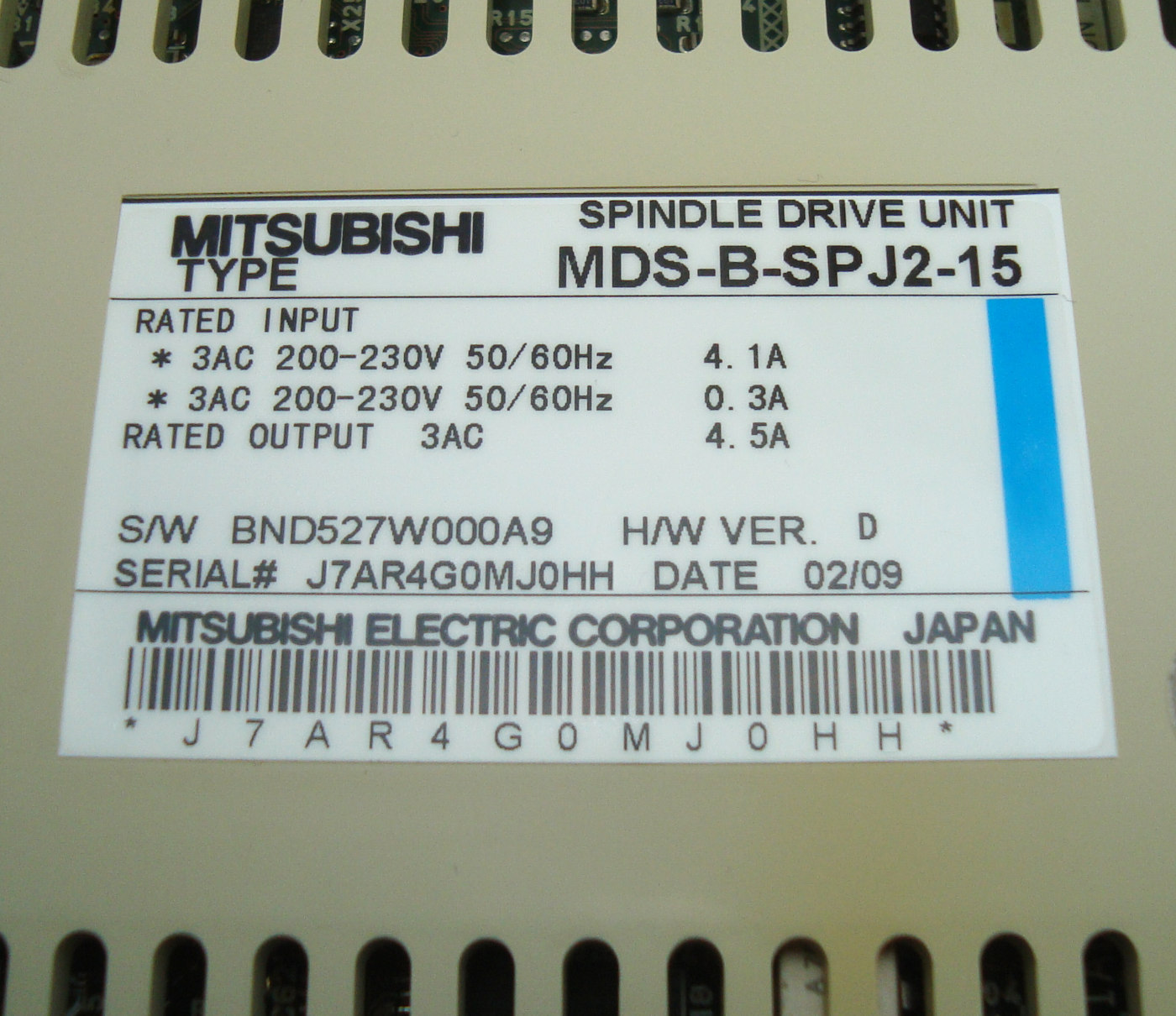 Alarm 10 MDS-B-SPJ2-15 Mitsubishi Dunkel Keine Anzeige Alarm 32