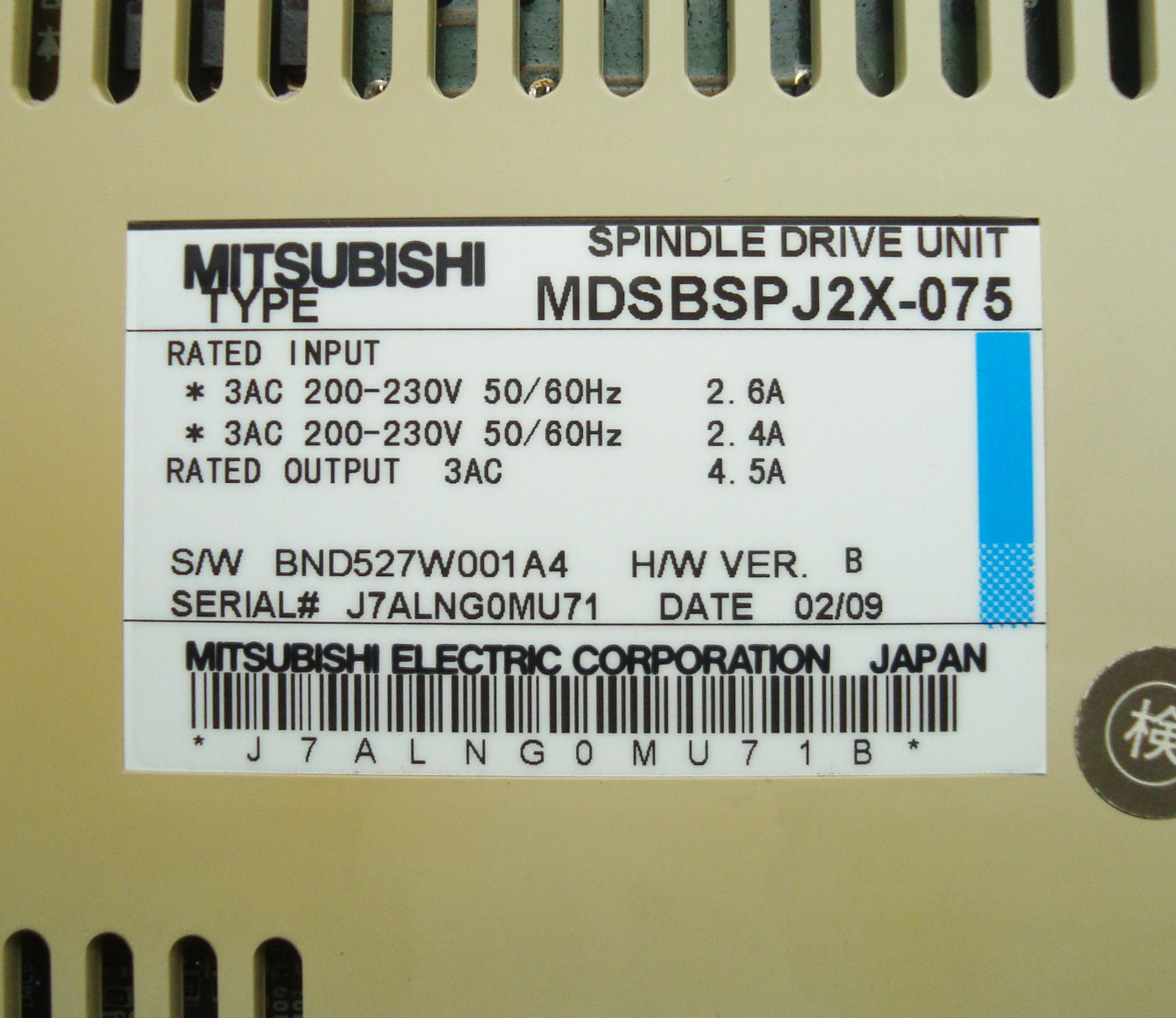 Manual MDSBSPJ2X-075 Pdf Datei Download