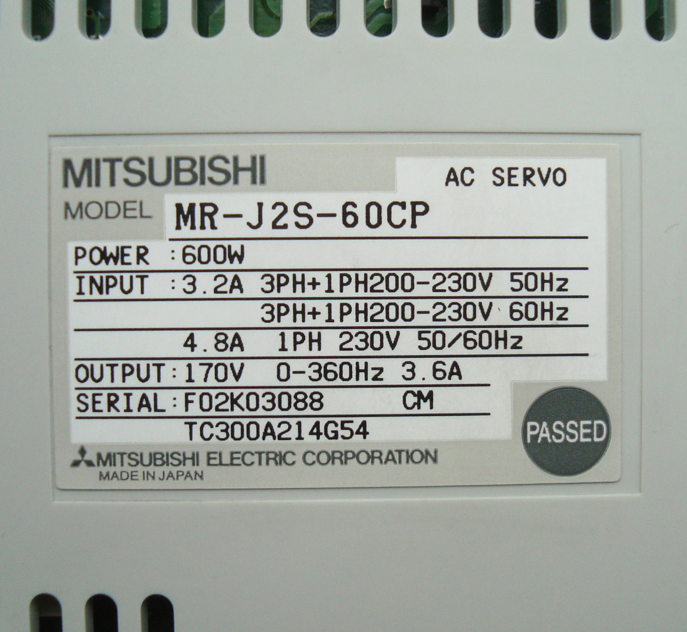 Manual MR-J2S-60CP Pdf Dokumentation