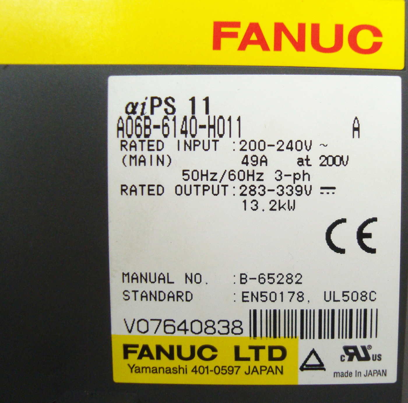 Alarm 4 A06B-6140-H011 Reparatur Display Dunkel