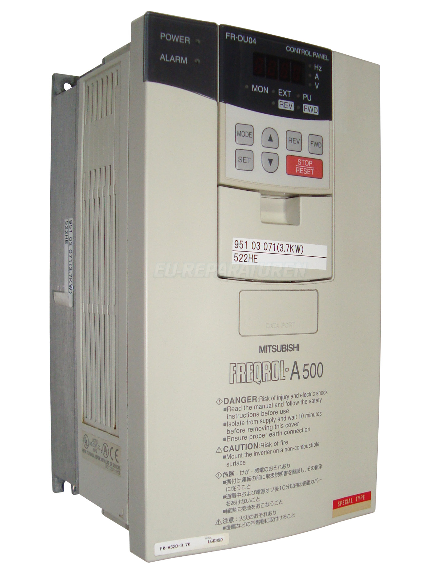 Mitsubishi FR-A520-3.7K-62 Reparatur Frequenzumrichter