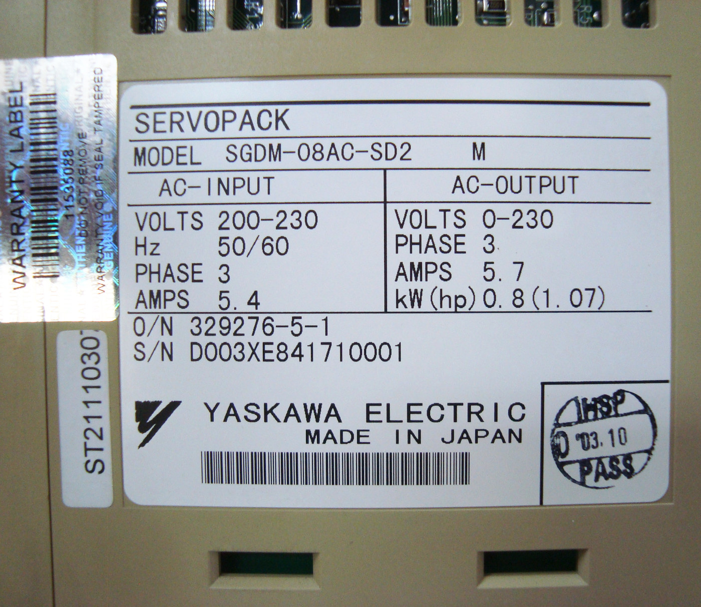 Alarm 10 SGDM-08AC-SD2M Display Dunkel