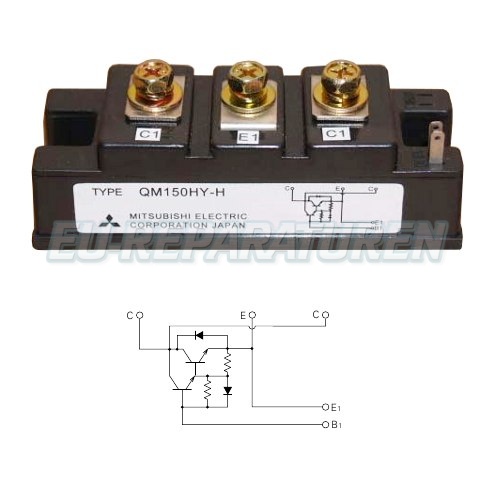 Mitsubishi Electric QM150HY-H Transistor Module