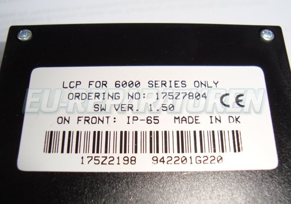 Typenschild Danfoss 175Z7804