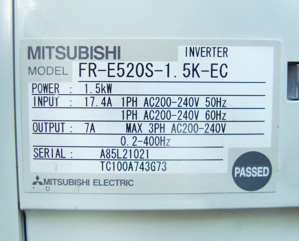 SHOP, Kaufen: MITSUBISHI ELECTRIC FR-E520S-1.5K-EC FREQUENZUMFORMER