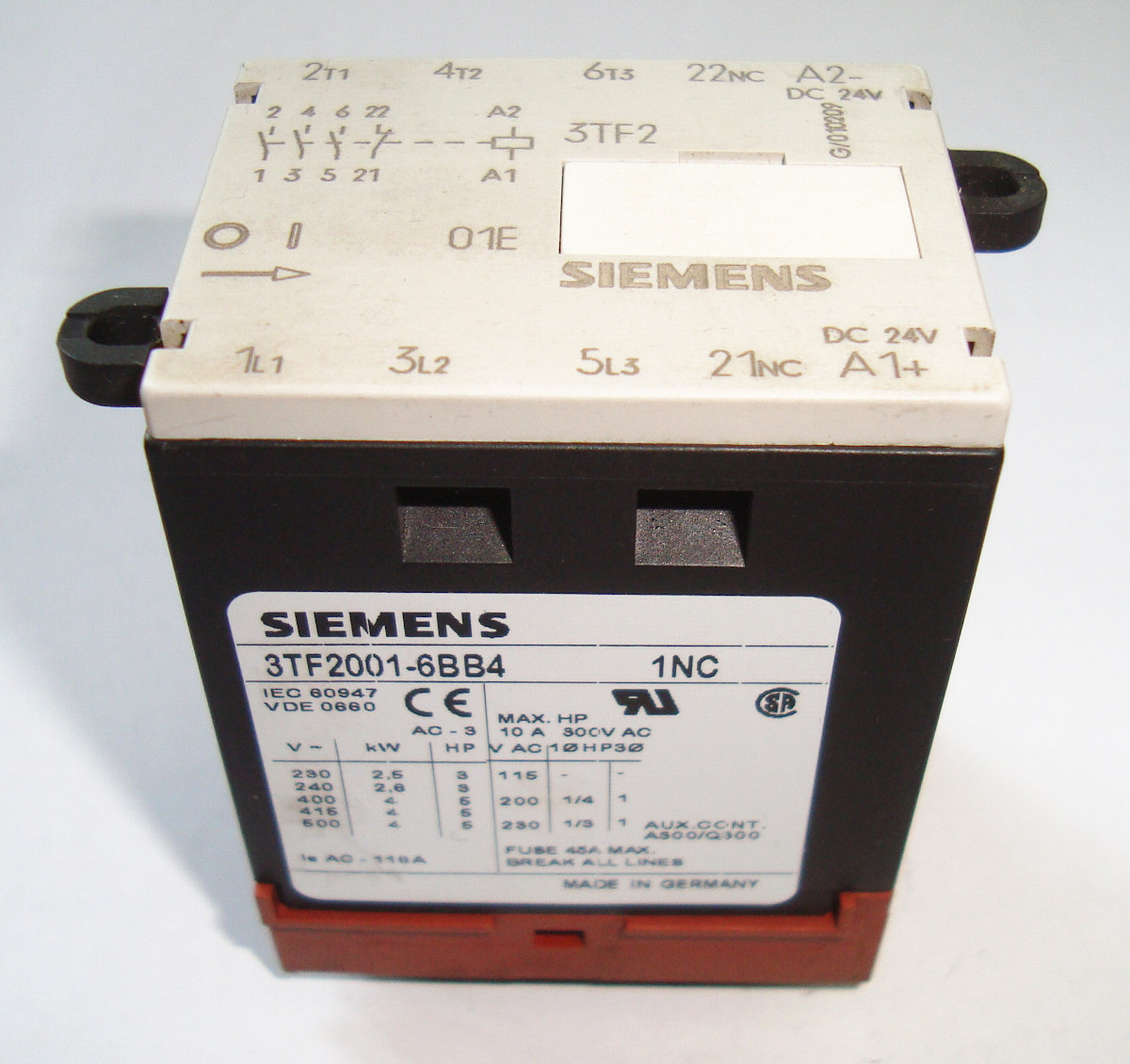 Siemens 3TF2001-6BB4 Relais